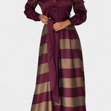 Nessia | Vestido Camisero Elegante de Rayas