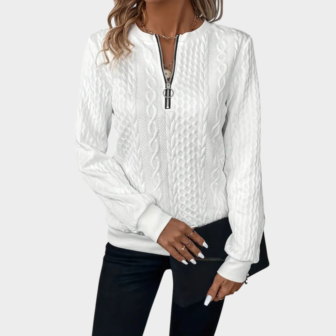 Zoey™ | Jersey de Punto con Cremallera Suave