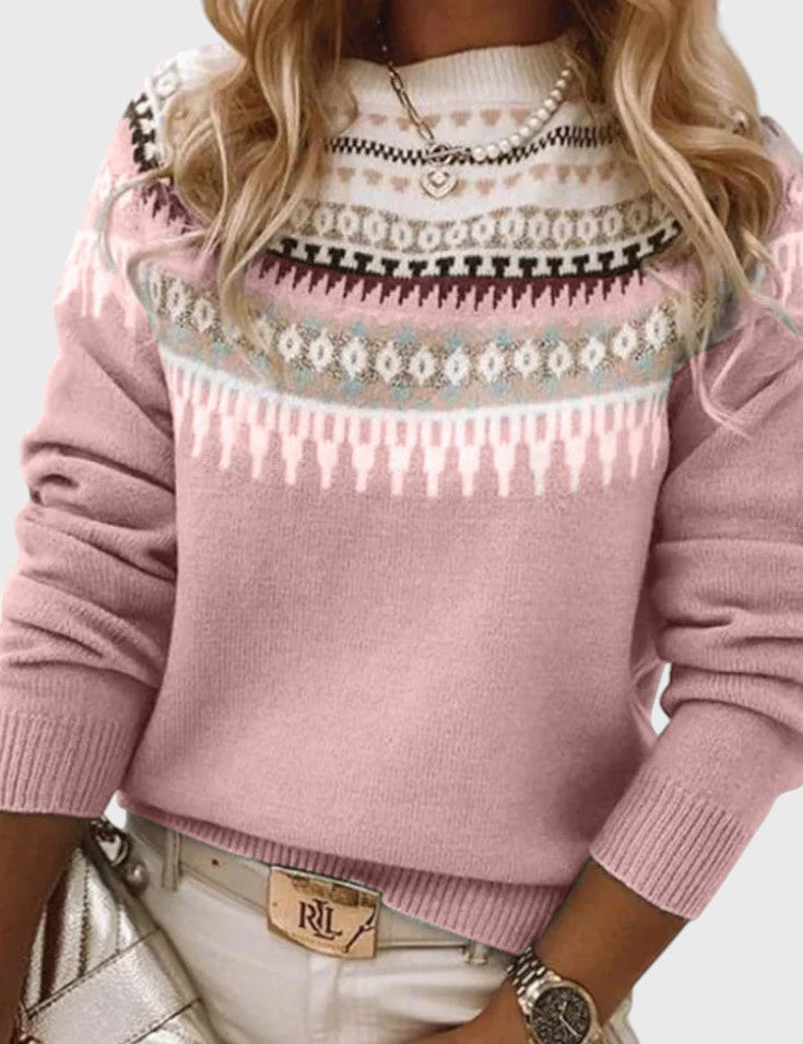 Gemma | Jersey de Cuello Redondo Texturizado