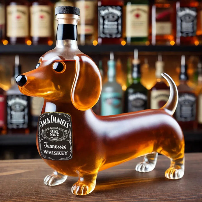 Garrafón de whisky perro salchicha