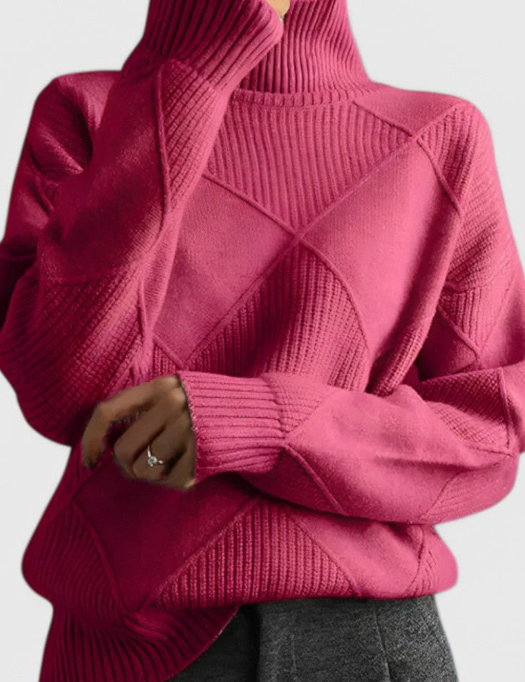 Jasmine | Jersey de Cuello Alto de Cachemira