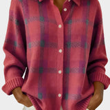 Mara | Cárdigan de punto a cuadros con tacto suave