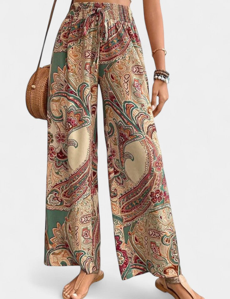 Vitoria Pantalones de Verano de Pierna Ancha