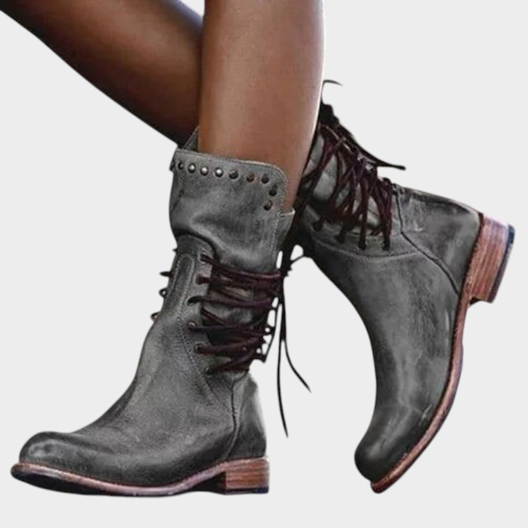 Caithlyn™ | Botas Vintage con Cordones