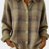 Mara | Cárdigan de punto a cuadros con tacto suave