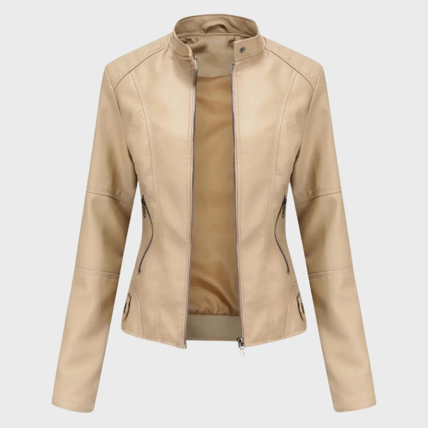 Romina | Chaqueta de Cuero Casual