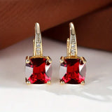 Pendientes de Oro con Piedras Misteriosas