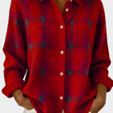 Mara | Cárdigan de punto a cuadros con tacto suave