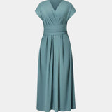 LYNN - Elegante Vestido Cruzado con Cintura Alta