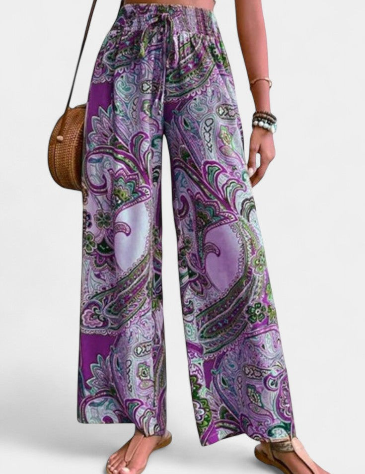 Vitoria Pantalones de Verano de Pierna Ancha