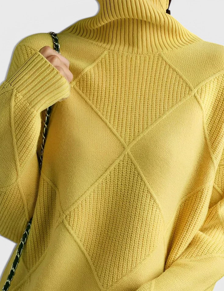 Jasmine | Jersey de Cuello Alto de Cachemira