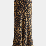 Elena Falda Maxi Slim con Estampado de Leopardo
