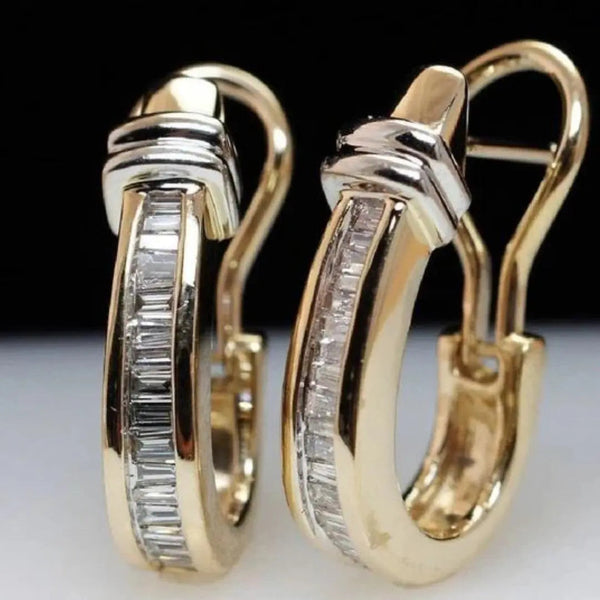 Pendientes Vintage de Oro y Diamante