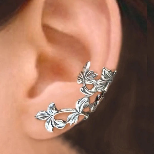 Pendientes Vintage de Flor con Clip