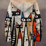 Lowanna™ | Sudadera con capucha de lujo inspirada en el arte con cremallera