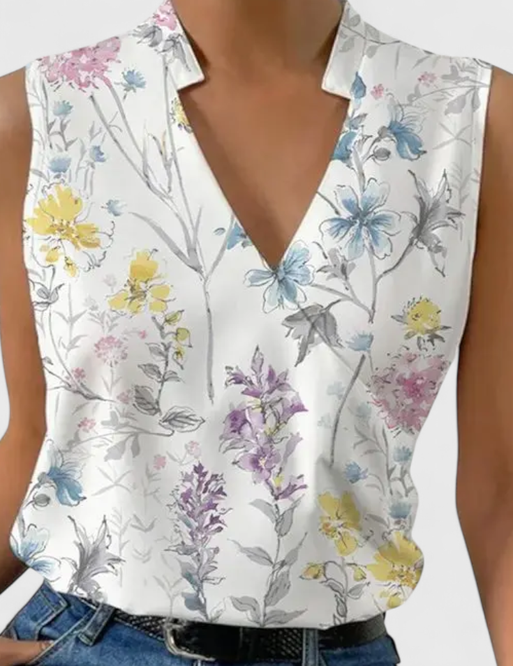 Yariela | Top Suave de Verano con Escote en V