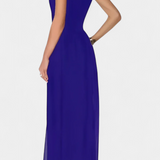 Nadia Mono Elegante sin Mangas con Transparencia Frontal