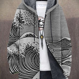 Nálha™ | Sudadera con capucha de lujo inspirada en el arte con cremallera