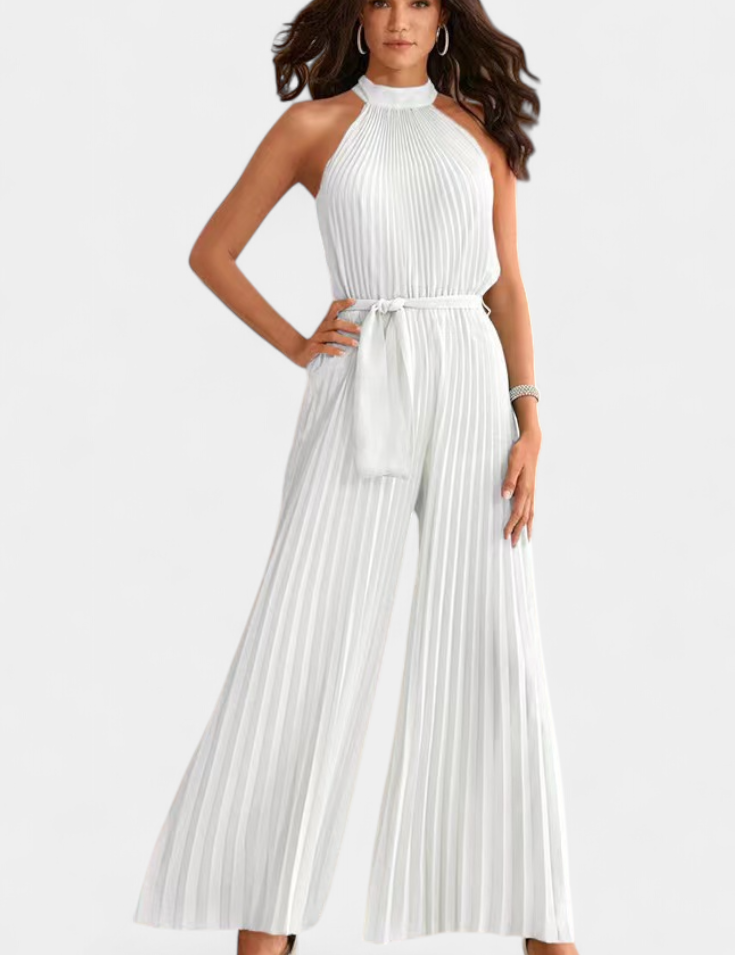 Patrizia Mono Palazzo Plisado con Cuello Halter