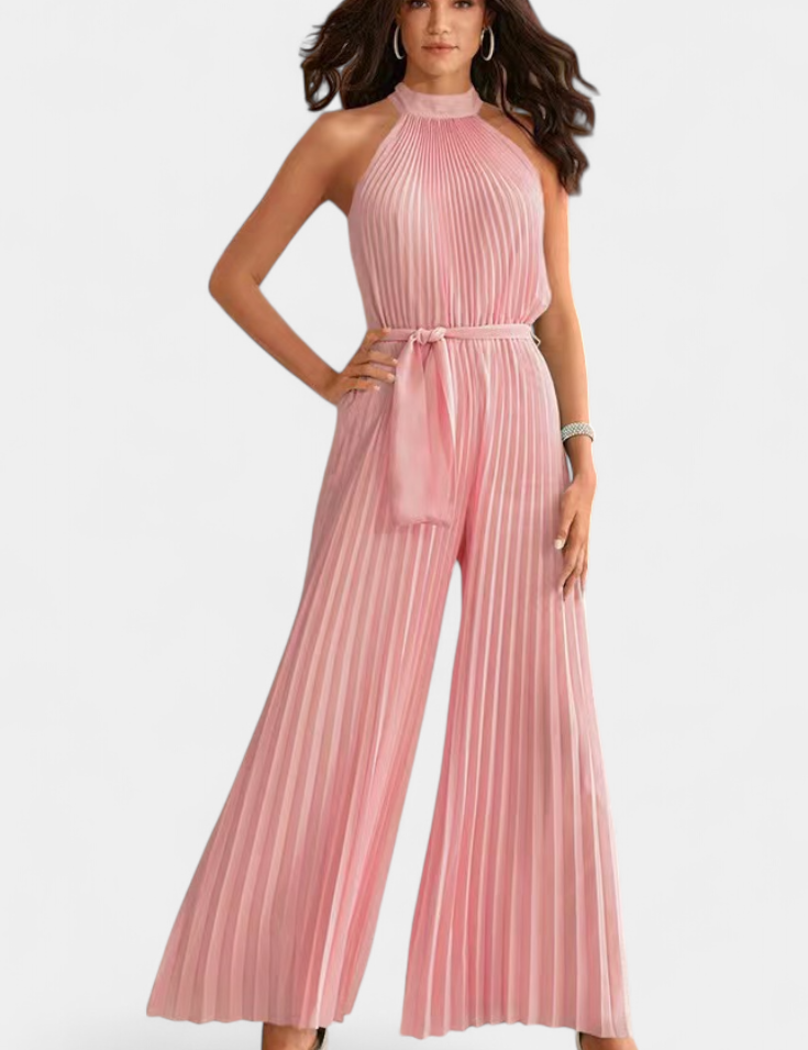 Patrizia Mono Palazzo Plisado con Cuello Halter