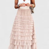 Capucine Falda Larga de Tul Vintage