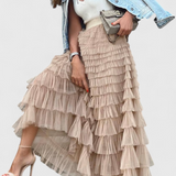 Capucine Falda Larga de Tul Vintage