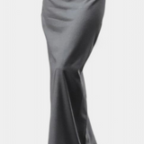 Sherrie Falda de Tiro Alto con Abertura Trasera