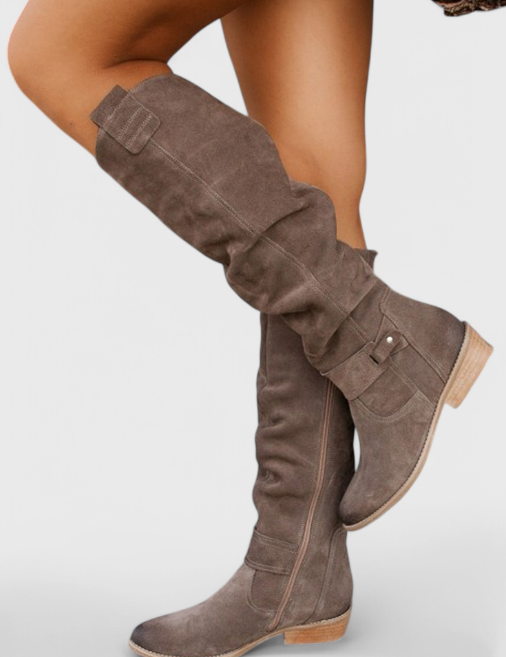 Celine Botas Altas de Estilo Retro