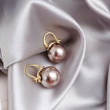 Pendientes Grosos con Perlas en Oro
