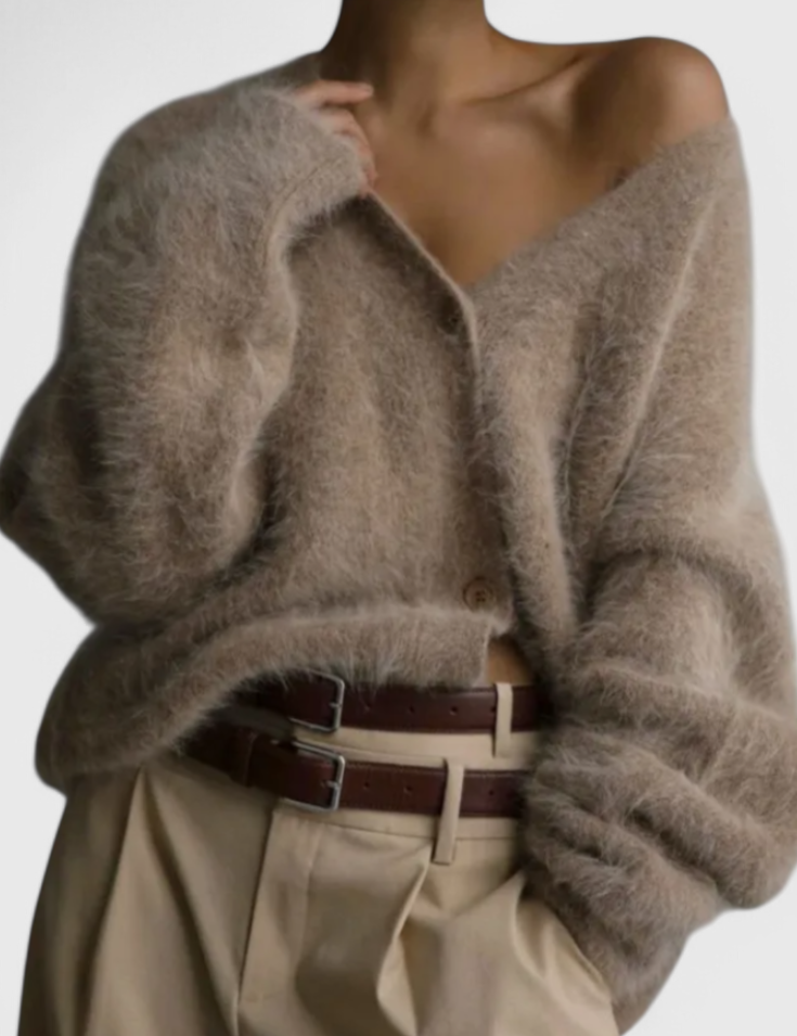 Daniela | Cardigan de Mezcla de Cachemira Suave