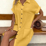 ELIRA | VESTIDO CAMISERO LIGERO Y NATURAL