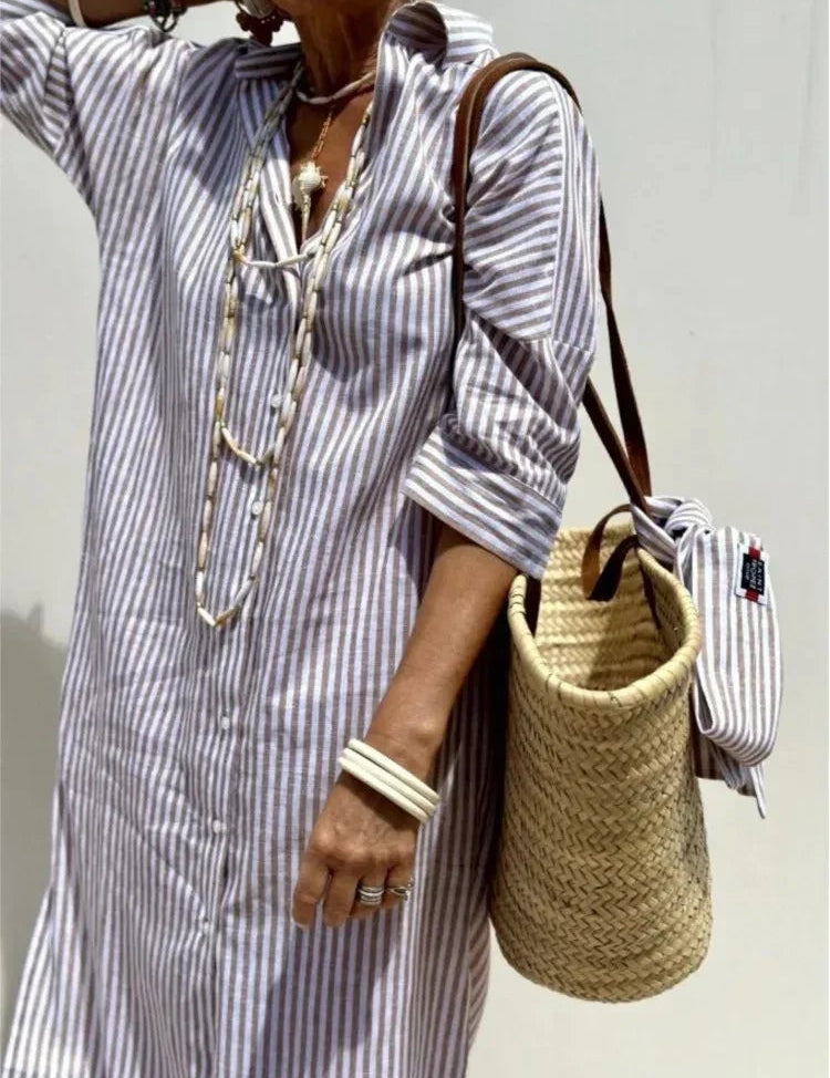 LUREZA | VESTIDO CAMISERO FLUIDO Y ELEGANTE