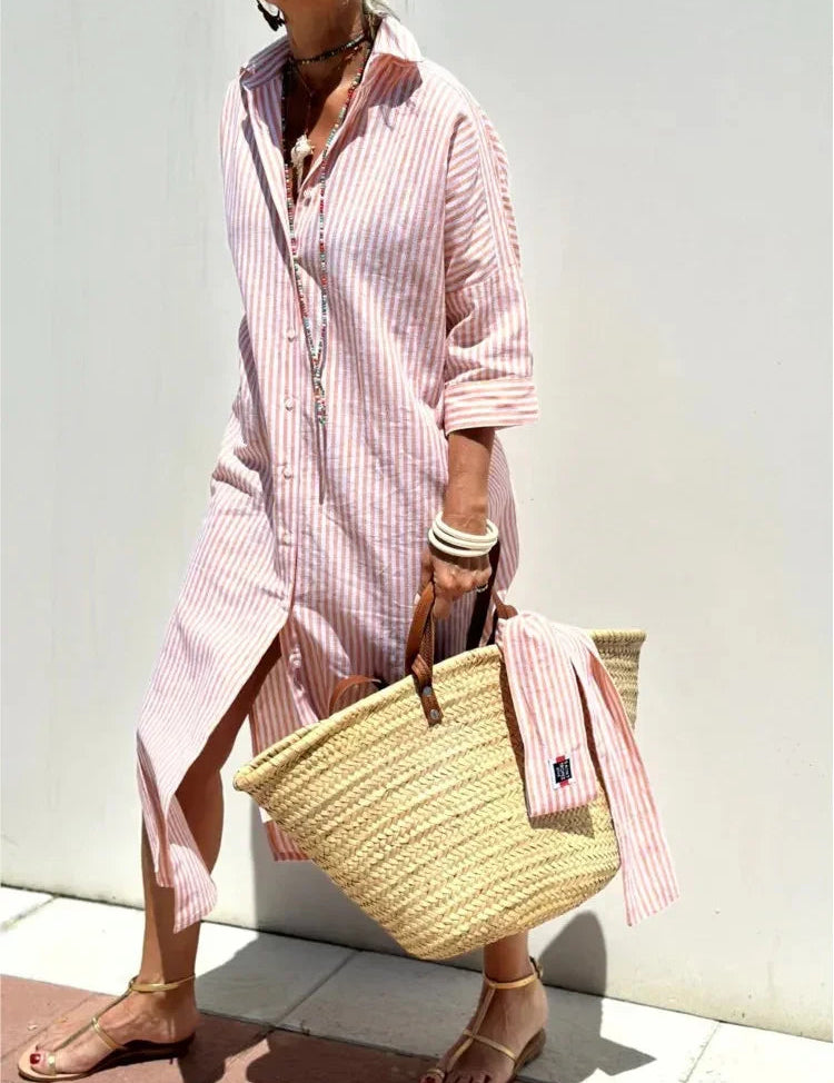 LUREZA | VESTIDO CAMISERO FLUIDO Y ELEGANTE