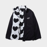 Dianne™ | Chaqueta reversible con estampado de corazones y diseño cómodo