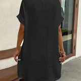 ELIRA | VESTIDO CAMISERO LIGERO Y NATURAL