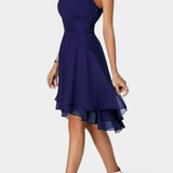 Anouk Vestido de Gasa con Volantes y Silueta Entallada