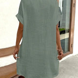 ELIRA | VESTIDO CAMISERO LIGERO Y NATURAL