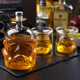 Conjunto de Botella de Whisky y Vasos