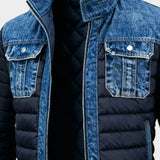 Leon™ | Chaqueta acolchada híbrida de denim para un estilo urbano