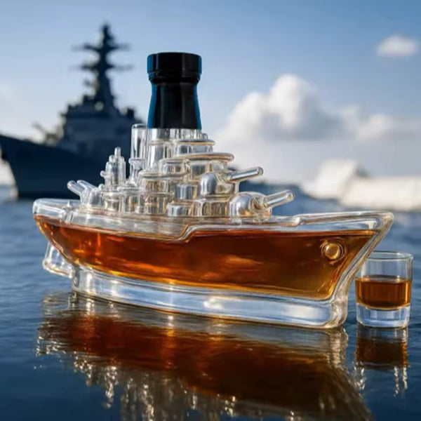 Barco Militar Botella de Whisky