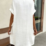 ELIRA | VESTIDO CAMISERO LIGERO Y NATURAL