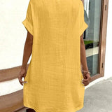 ELIRA | VESTIDO CAMISERO LIGERO Y NATURAL