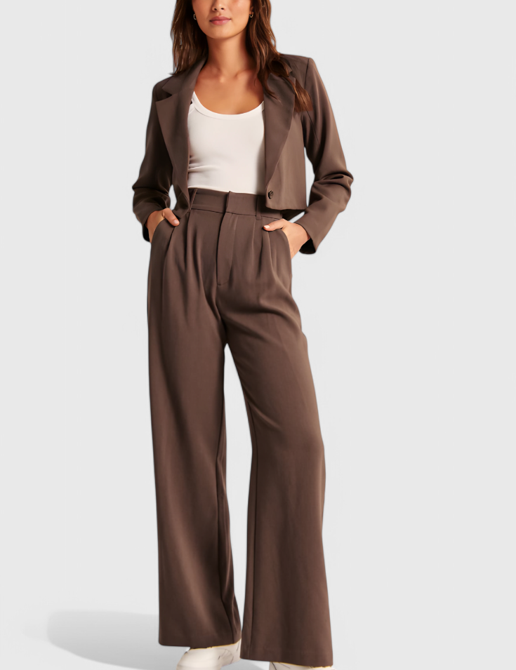 Tinashe Pantalones Tailored de Pierna Ancha