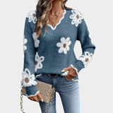 Thea™ | Jersey de mujer con flores blancas