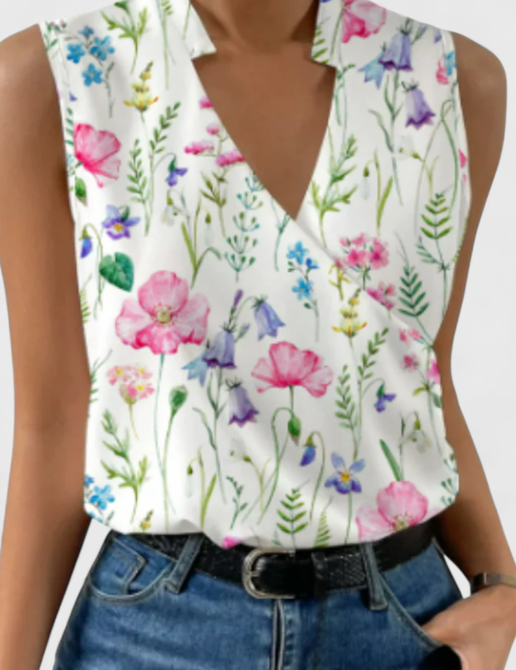 Yariela | Top Suave de Verano con Escote en V