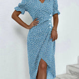 TINE | VESTIDO DE MANGA CORTA FLORAL