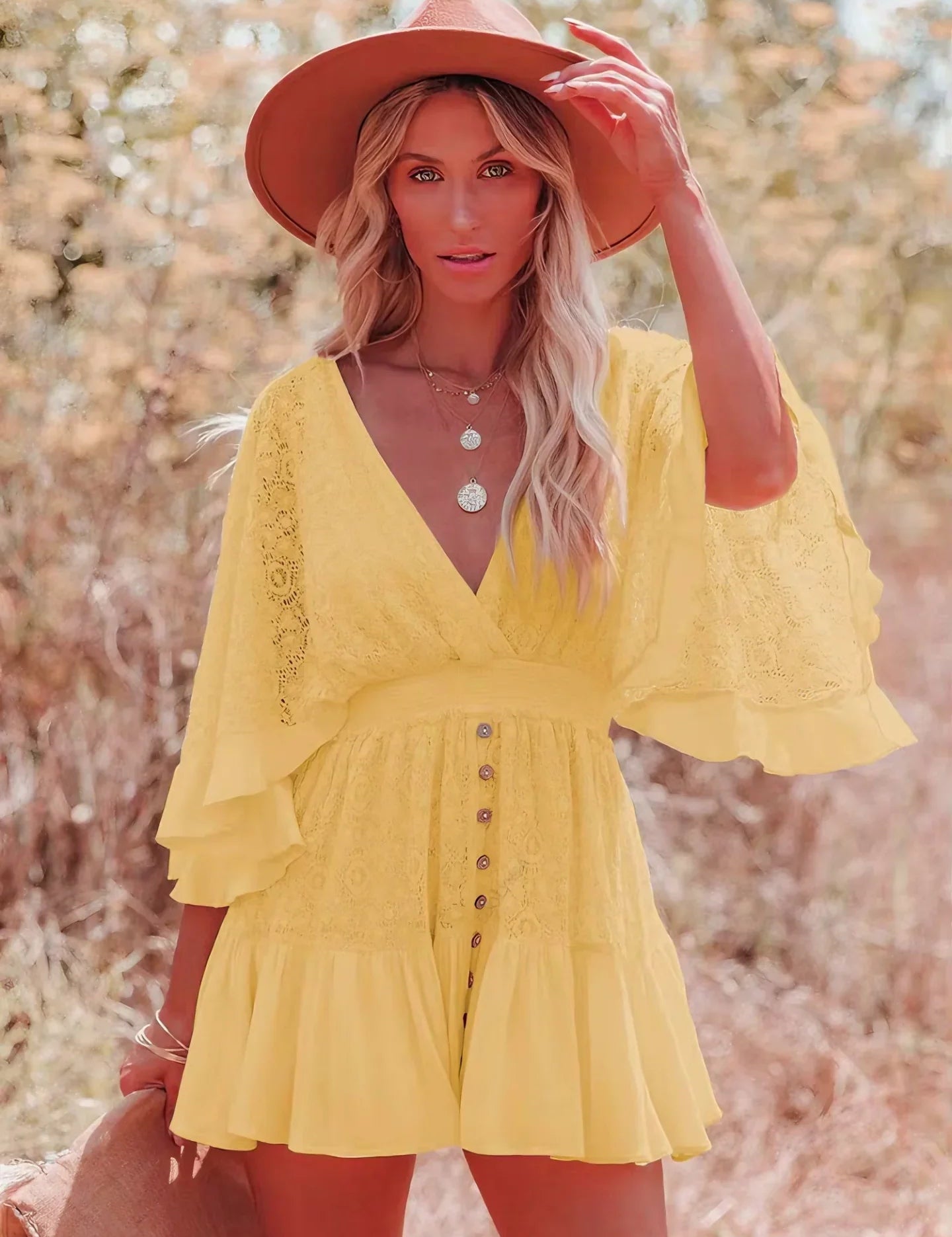 TALIA | VESTIDO MINI BOHEMIO