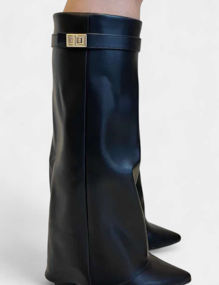 Raya Botas hasta la Rodilla con Tacón Bloque