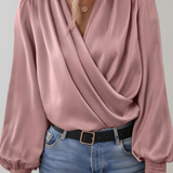 Quinn | Blusa Elegante de Manga Larga con Escote en V