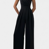 Romily Mono Sexy con Tirantes y Pierna Ancha Elegante